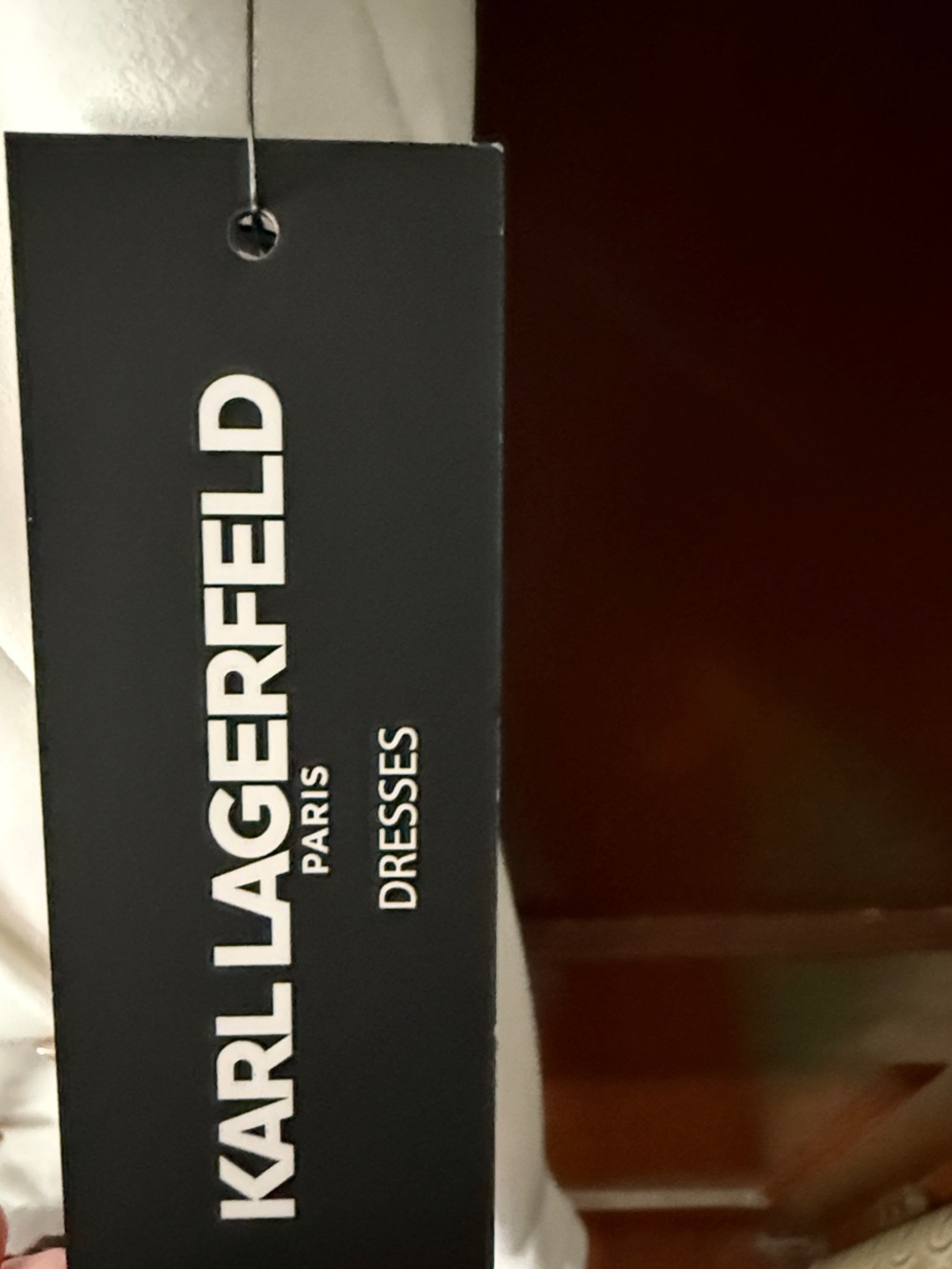 Karl Lagerfeld White Double-Breasted Short Sleeve Mini Dress - Picture 2 of 3
